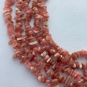 4-8mm Chip Rhodochrosite Gemstone Beads. 16” Strand Of High Quality Pink And White Chip Beads. Uniform And Nicely Drilled. 4-8mm Chip Rhodochrosite Gemstone Beads. 16” Strand Of High Quality Pink And White Chip Beads. Uniform And Nicely Drilled.