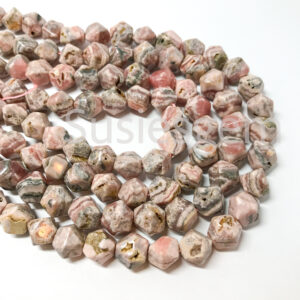 Genuine Pink Rhodochrosite faceted nugget beads 10mm.Argentina Rhodochrosite gemstone. 8''/16'' Genuine Pink Rhodochrosite faceted nugget beads 10mm.Argentina Rhodochrosite gemstone. 8''/16''