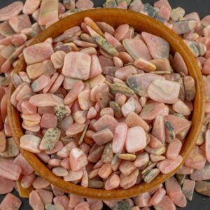 Mini Natural Rhodochrosite Tumbled Nuggets Around .25-.5 Inches