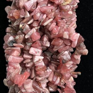 Natural Argentina Rhodochrosite Nugget Chips Beads Size 7-8mm 36'' Strand Natural Argentina Rhodochrosite Nugget Chips Beads Size 7-8mm 36'' Strand
