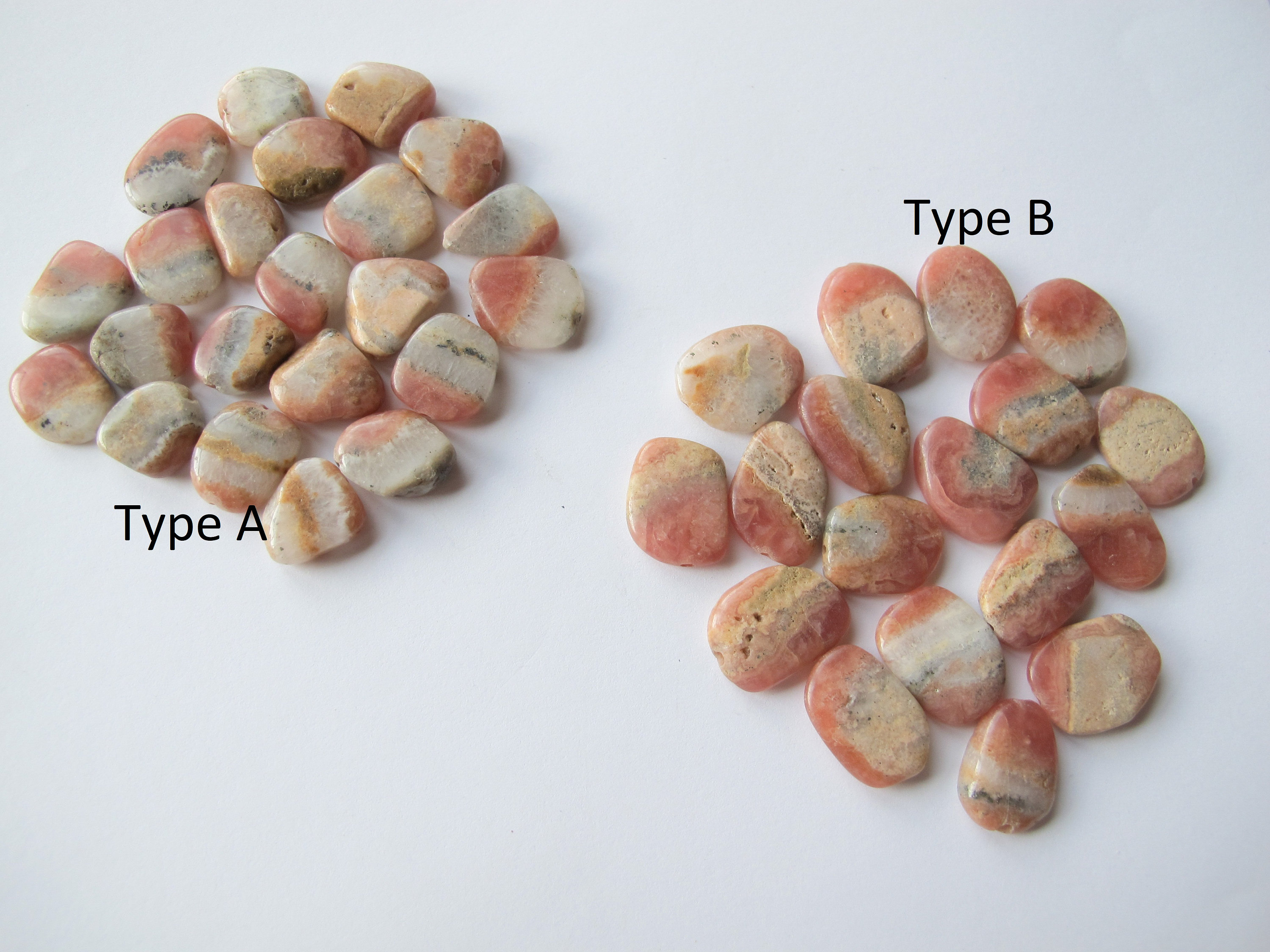 Natural Rhodochrosite Beads: Pink Gemstone Nuggets, Diy Jewelry (6 Pieces)