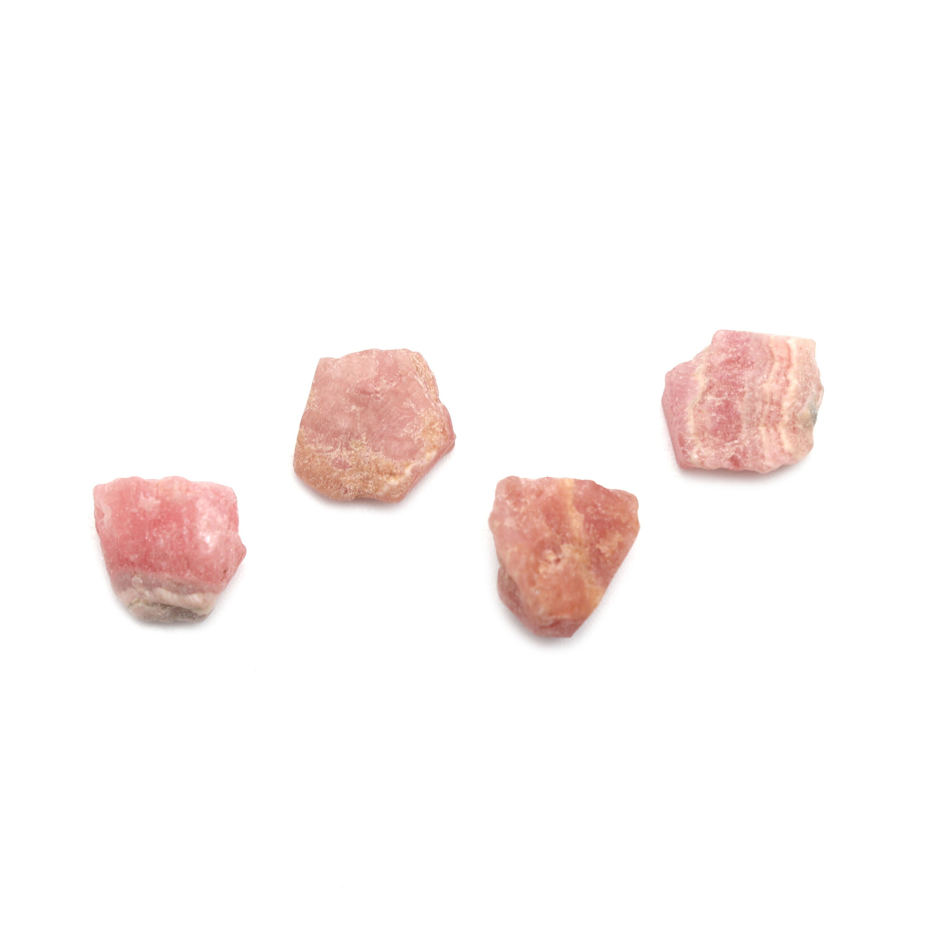 Natural Rhodochrosite Organic Rough Loose Gemstone | 10x12 Mm | Rough Loose Gemstone | Set Of 10 Pieces
