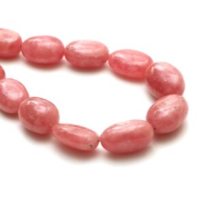 Rhodochrosite Smooth Tumble Beads, 10x14 Mm To 16.5x21.5 Mm, Plain Rhodochrosite Beads, Rhodochrosite Tumble, 21 Inches, Price Per Strand Rhodochrosite Smooth Tumble Beads, 10x14 Mm To 16.5x21.5 Mm, Plain Rhodochrosite Beads, Rhodochrosite Tumble, 21 Inches, Price Per Strand