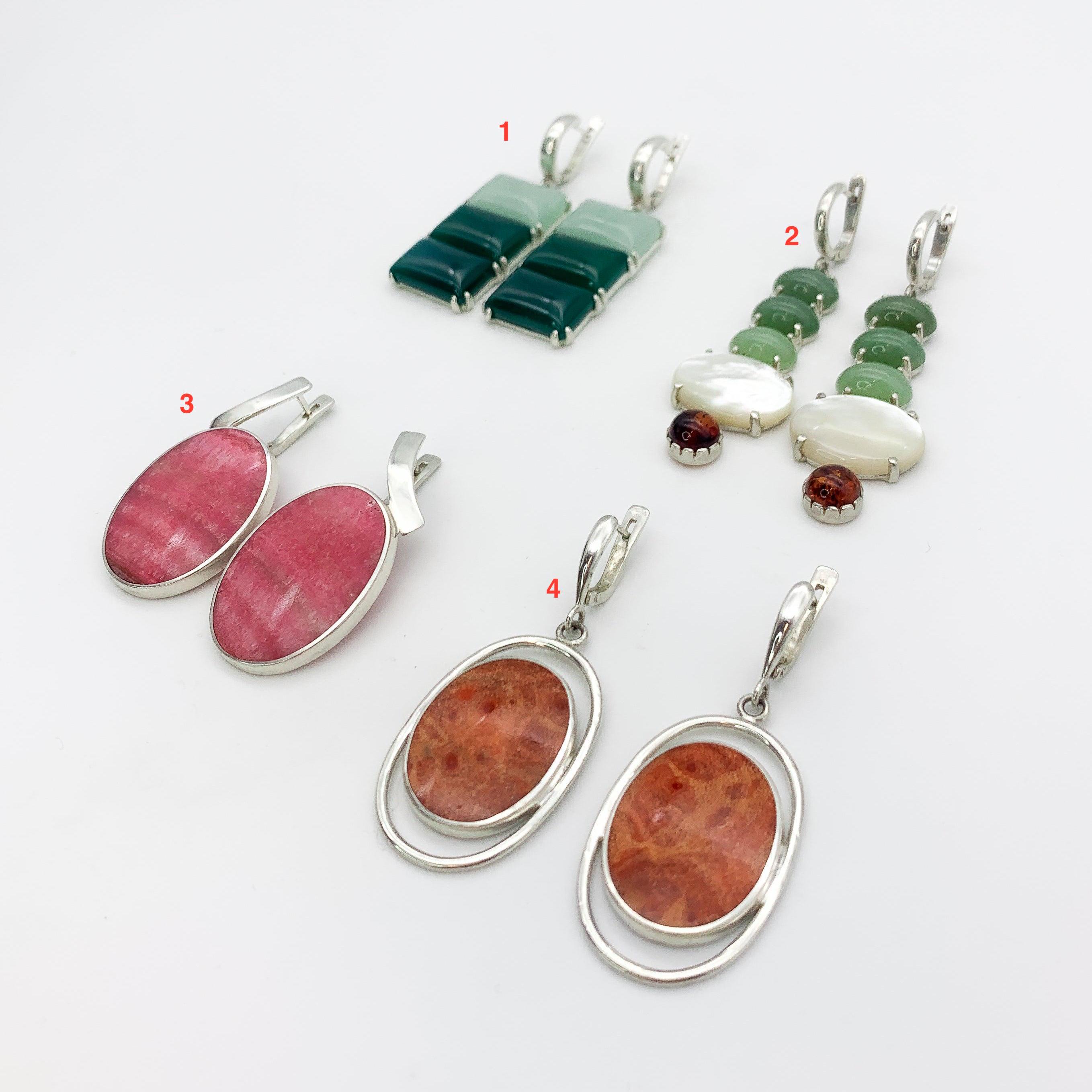 Statement Earrings, Unique Gemstone Earrings, Long Rhodochrosite Earrings, Large Stone Earrings, Heavy Earrings, Heirloom Silver Earrings Statement Earrings, Unique Gemstone Earrings, Long Rhodochrosite Earrings, Large Stone Earrings, Heavy Earrings, Heirloom Silver Earrings