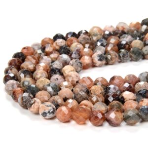 Natural Argentina Rhodochrosite Gemstone Grade A Micro Faceted Round Loose Beads 4mm 5mm 6mm (p33)