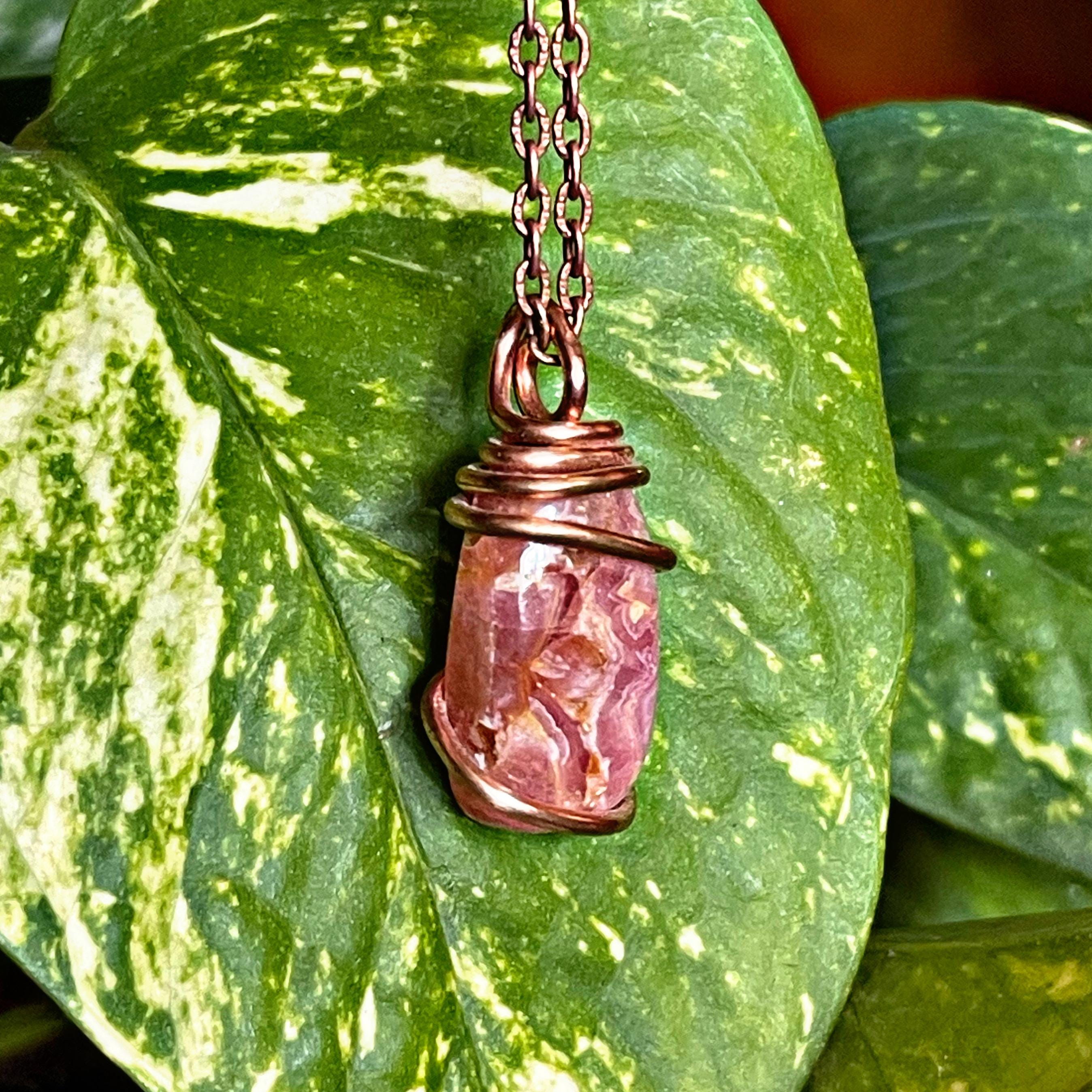 Rhodochrosite Necklace For Women
