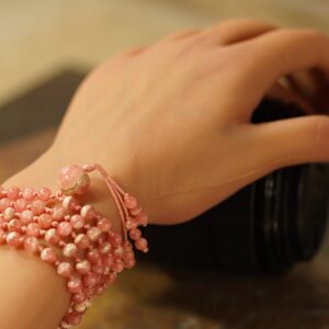 Rhodochrosite Mala Necklace • 108+ • 5mm • Unconditional Love • Beautiful Talisman • Love And Compassion Mala • Ag4789