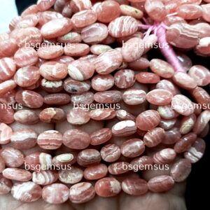 7 Inch Strand,Finest Quality,Natural Rhodochrosite Smooth Oval Beads,Size. 9-11mm 7 Inch Strand,Finest Quality,Natural Rhodochrosite Smooth Oval Beads,Size. 9-11mm