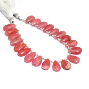 Aaa+ Rhodochrosite Gemstone Smooth Pear Briolette Beads Aaa+ Rhodochrosite Gemstone Smooth Pear Briolette Beads