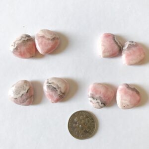 Argentina Pink Rhodochrosite Heart Beads 16mm, Genuine Rhodochrosite Triangular beads Argentina Pink Rhodochrosite Heart Beads 16mm, Genuine Rhodochrosite Triangular beads