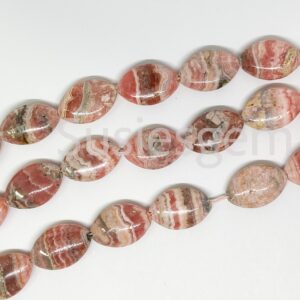 Genuine Pink Rhodochrosite spindle-shaped beads 13x20mm.Argentina Rhodochrosite gemstone. Vintage stock from 2000' Genuine Pink Rhodochrosite spindle-shaped beads 13x20mm.Argentina Rhodochrosite gemstone. Vintage stock from 2000'