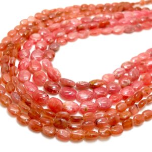 Natural Rhodochrosite Beads, Genuine Grade Aaa High Quality Pink Rhodochrosite Polished Flat Oval Gemstone Beads - Pgs198a Natural Rhodochrosite Beads, Genuine Grade Aaa High Quality Pink Rhodochrosite Polished Flat Oval Gemstone Beads - Pgs198a