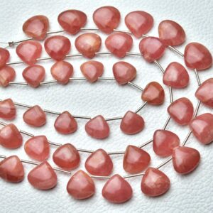 Natural Rhodochrosite Heart Beads Smooth Heart Beads Smooth Gemstone Beads Genuine Rhodochrosite Beads Wholesale Bead 7 Inches Strand No6435 Natural Rhodochrosite Heart Beads Smooth Heart Beads Smooth Gemstone Beads Genuine Rhodochrosite Beads Wholesale Bead 7 Inches Strand No6435