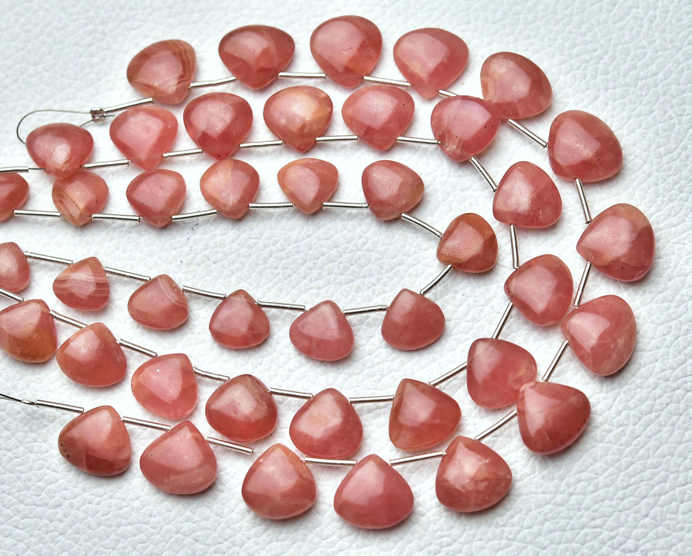 Natural Rhodochrosite Heart Beads Smooth Heart Beads Smooth Gemstone Beads Genuine Rhodochrosite Beads Wholesale Bead 7 Inches Strand No6435 Natural Rhodochrosite Heart Beads Smooth Heart Beads Smooth Gemstone Beads Genuine Rhodochrosite Beads Wholesale Bead 7 Inches Strand No6435
