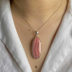 Rhodochrosite Pendant / 925 Sterling Silver / Healing Gemstone / Gift for her / Oval Cab / Rhodochrosite Jewel / Statement Pendant RDC-P-33. Rhodochrosite Pendant / 925 Sterling Silver / Healing Gemstone / Gift for her / Oval Cab / Rhodochrosite Jewel / Statement Pendant RDC-P-33.