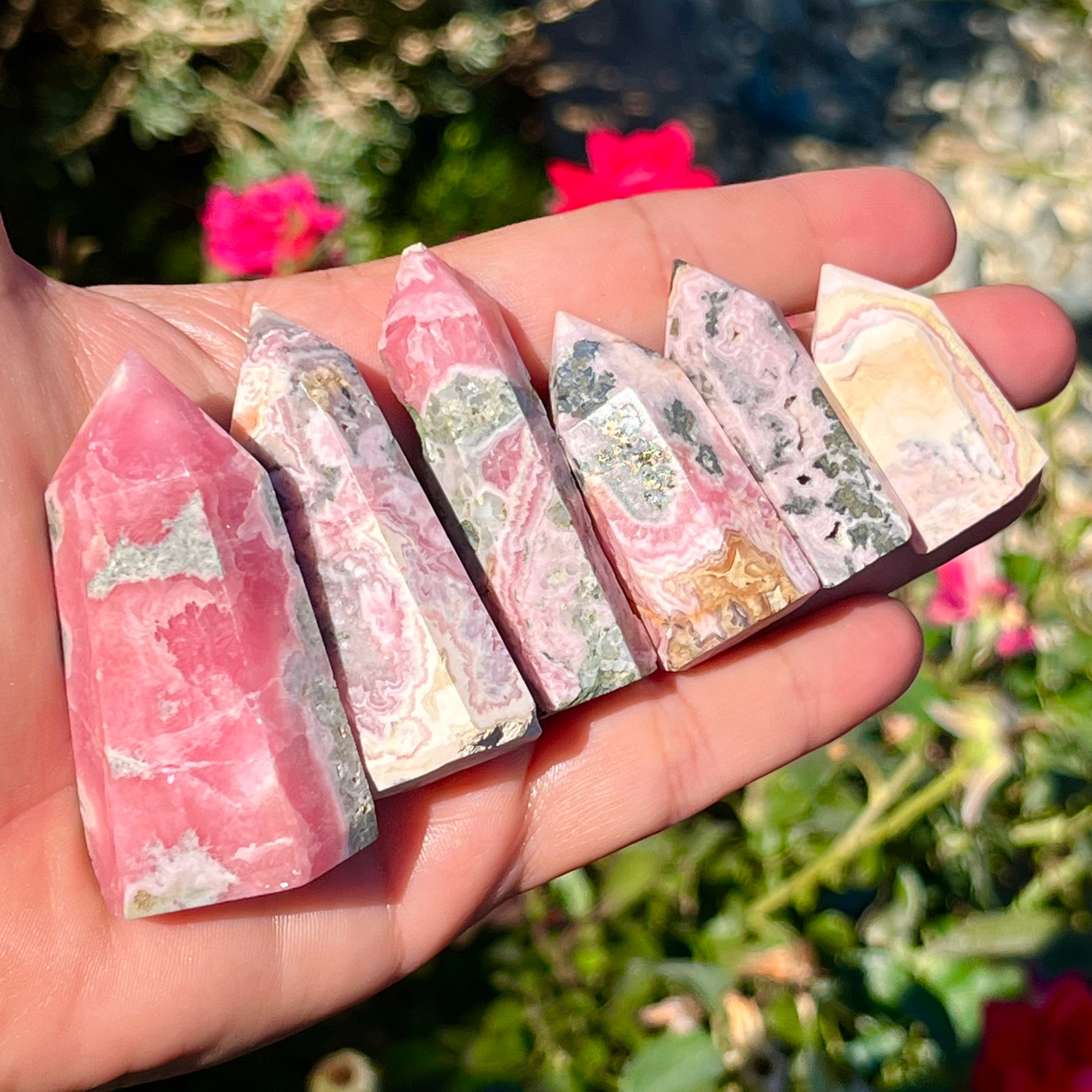 Aaa Grade Rhodochrosite Towers Stalactite Polished Natural Stone Crystal ~ Minerals Crystals