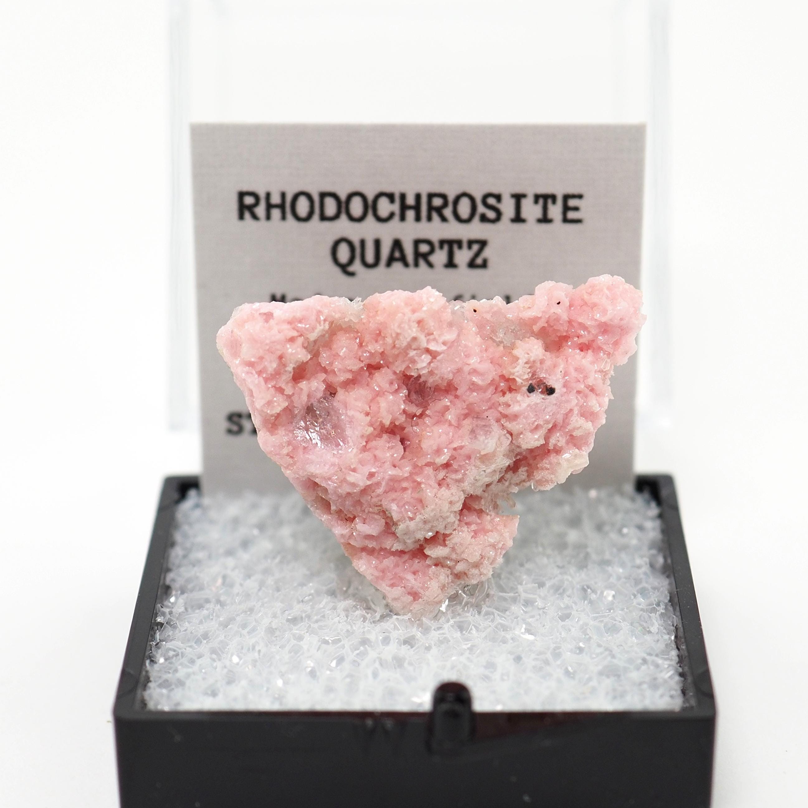 Rhodochrosite Bulgaria Thumbnail Mineral Specimen Perky Box