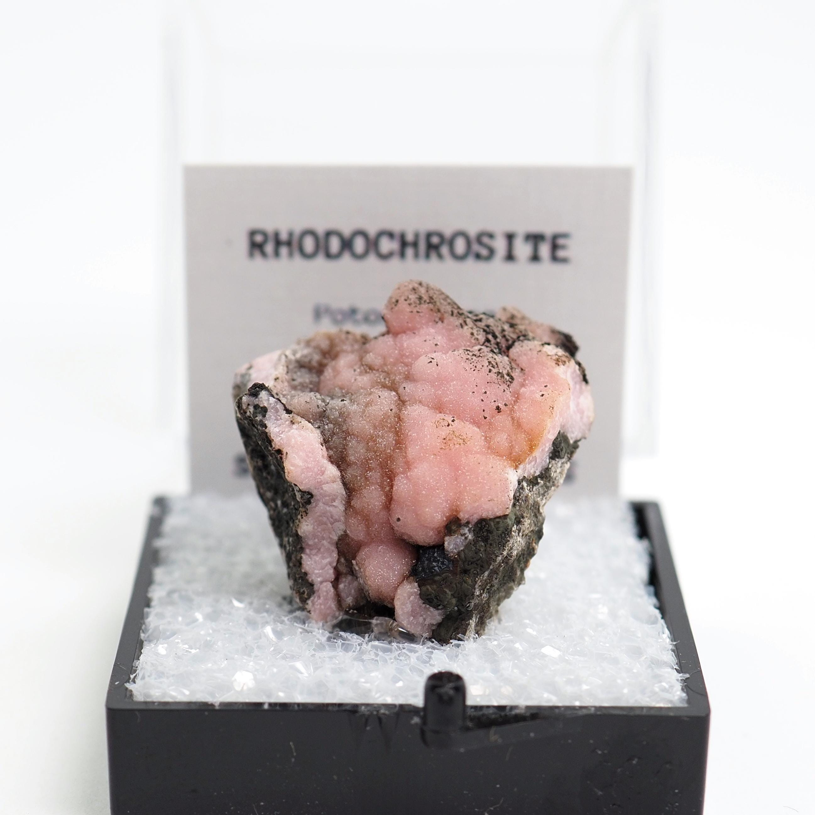 Rhodochrosite Mexico Crystal Mineral Specimen Thumbnail Box