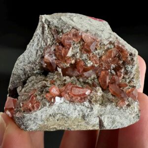 Rhodochrosite On Matrix | Natural Rhodochrosite Crystal, Rare Mineral Specimen From Peru