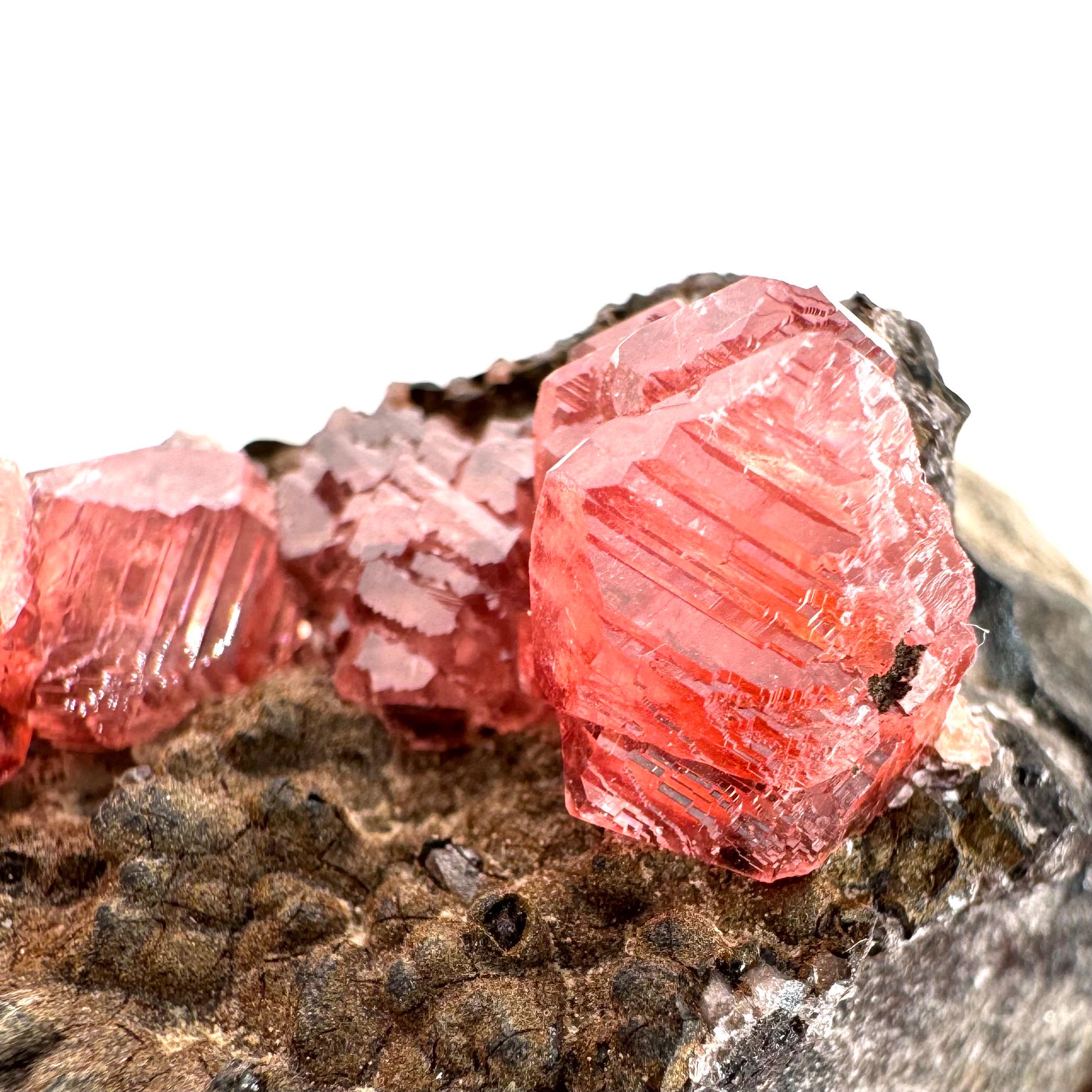 Rhodochrosite On Matrix | Rare Mineral Specimen