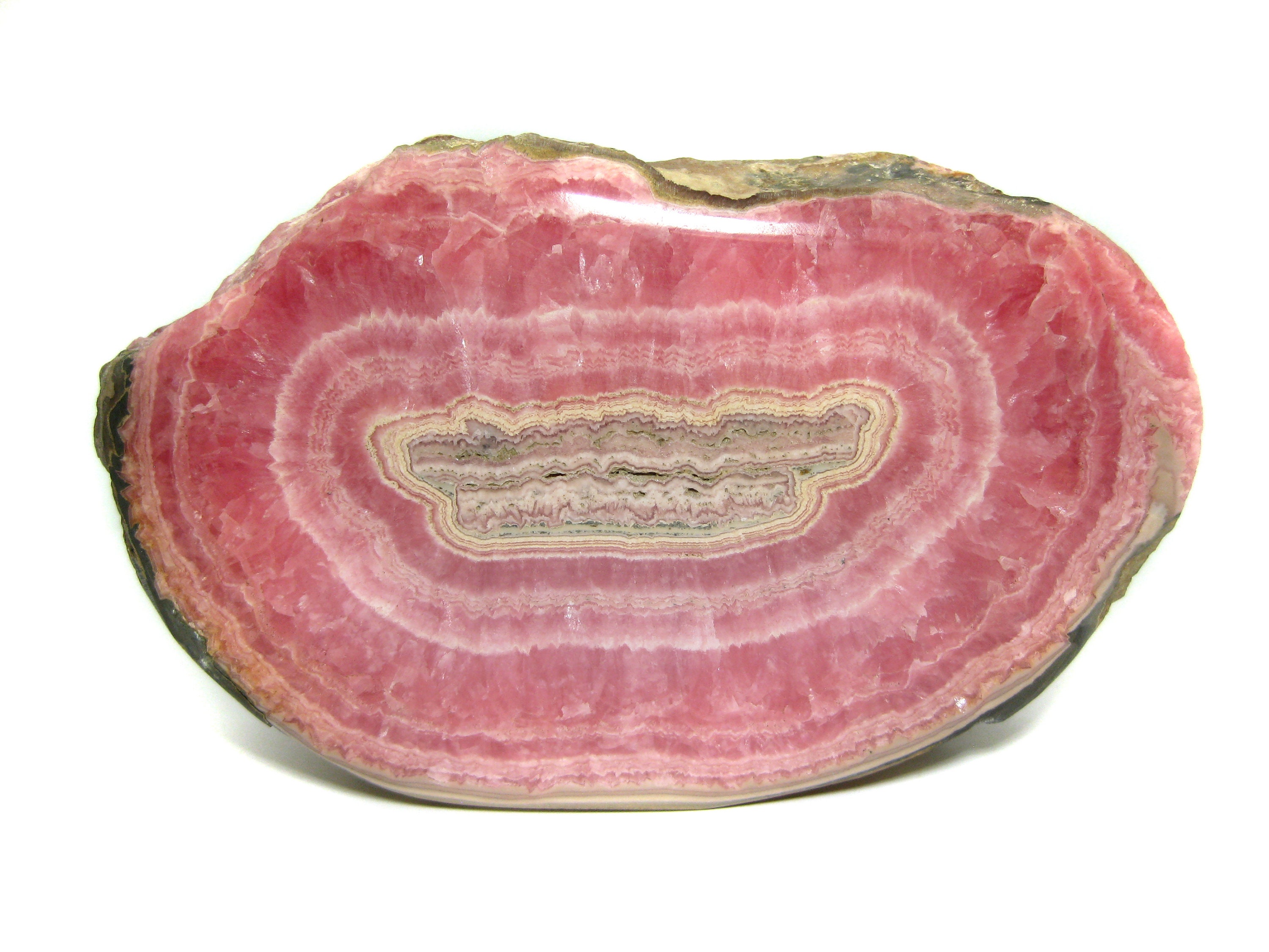 On Sale: Xl Surface Polished Argentina Rhodochrosite Specimen -- Gorgeous & Gemmy Grapefruit Pink Color, Amazing Size! See Video!