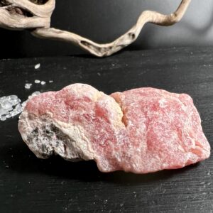 Raw Pink Rhodochrosite Specimen , Raspberry Mineral Collector Piece , Gem For Lapidary
