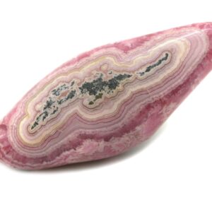 Surface Polished Argentina Rhodochrosite Specimen -- Wonderful banding & great color variation!