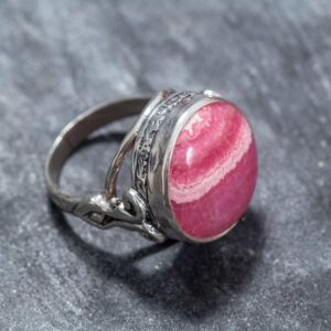 Rhodochrosite Ring, February Birthstone, Vintage Rings, Large Rhodochrosite, Rhodochrosite, Argentina Ring, Natural Stone, Solid Silver Ring Rhodochrosite Ring, February Birthstone, Vintage Rings, Large Rhodochrosite, Rhodochrosite, Argentina Ring, Natural Stone, Solid Silver Ring