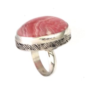 Rhodochrosite Ring Gemstone Rhodochrosite Stone Pink Stone