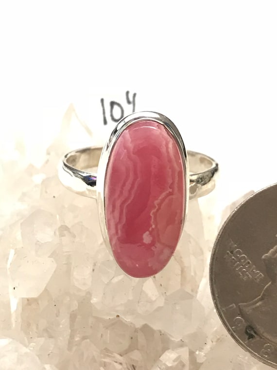 Rhodochrosite Ring Size 10 1/2