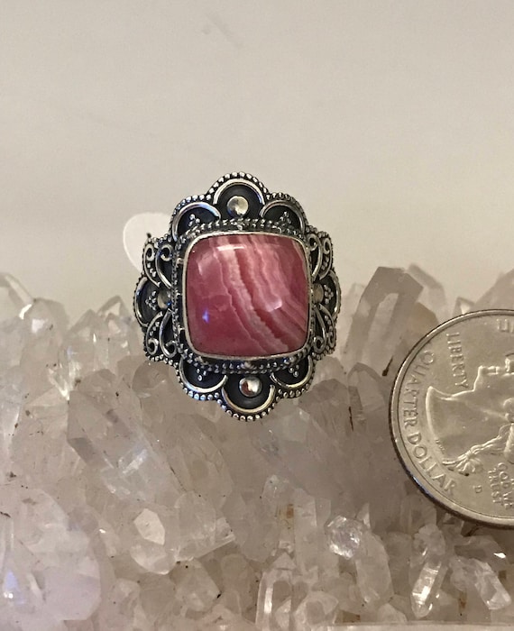Rhodochrosite Ring Size 10 Rhodochrosite Ring Size 10