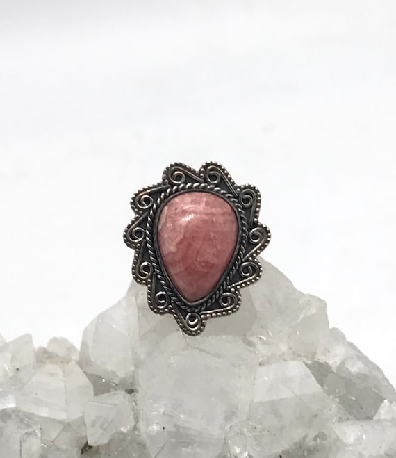 Rhodochrosite Ring Size 7