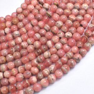 Rhodochrosite, 5mm (5.2mm) Round Beads, 15.5 Inch, Approx. 85 beads, Hole 0.8mm (385054011) Rhodochrosite, 5mm (5.2mm) Round Beads, 15.5 Inch, Approx. 85 beads, Hole 0.8mm (385054011)