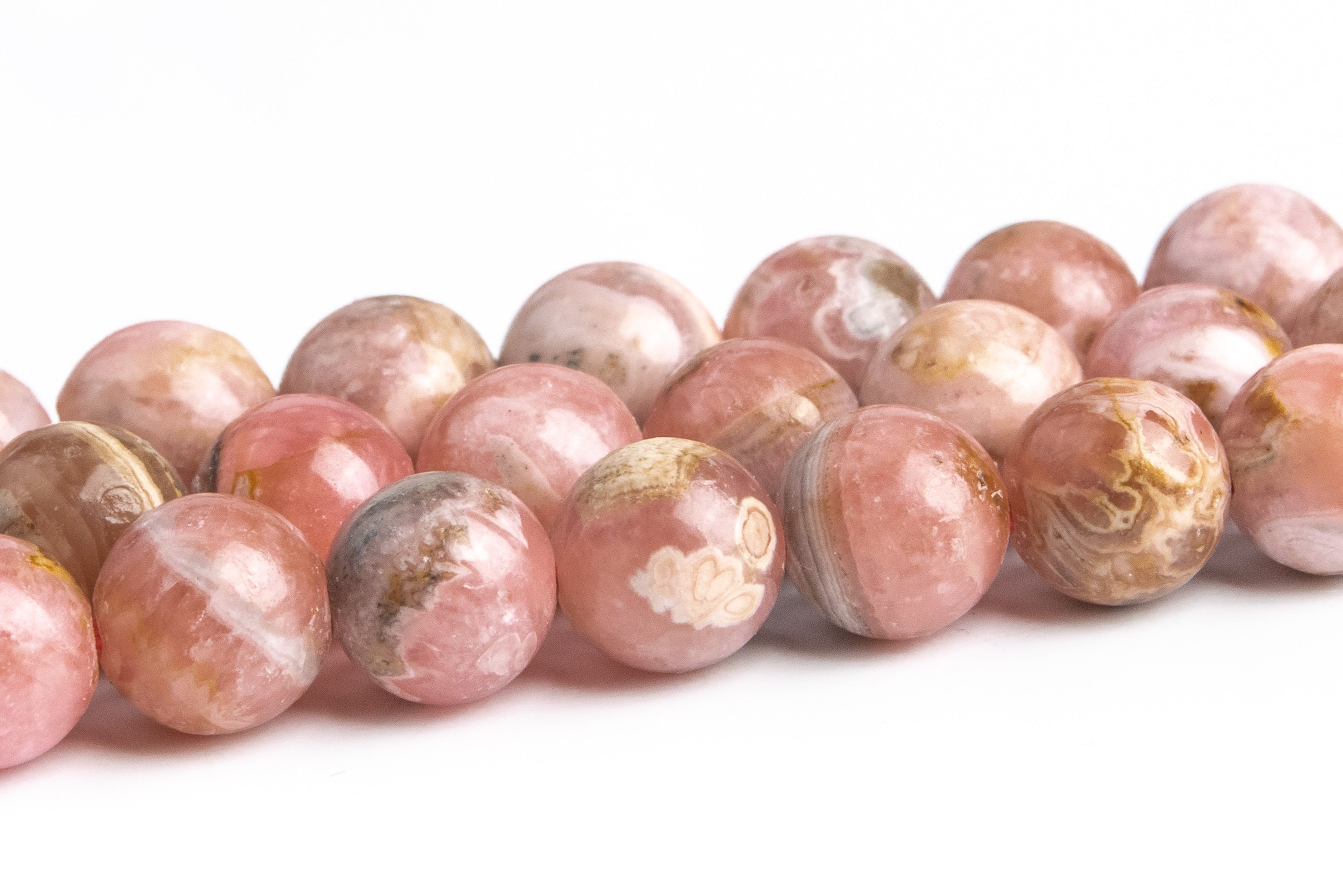 6-7mm Pink Argentina Rhodochrosite Beads Grade A Genuine Natural Gemstone Round Loose Beads 15" / 7.5" Bulk Lot Options (119459) 6-7mm Pink Argentina Rhodochrosite Beads Grade A Genuine Natural Gemstone Round Loose Beads 15" / 7.5" Bulk Lot Options (119459)