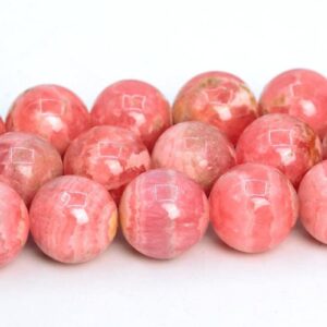 Argentina Rhodochrosite Beads Genuine Natural Round Gemstone Beads