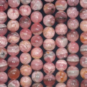 Argentina Rhodochrosite Gemstone Round 6mm 7mm 8mm 9mm 10mm 11mm12mm Loose Beads (923) Argentina Rhodochrosite Gemstone Round 6mm 7mm 8mm 9mm 10mm 11mm12mm Loose Beads (923)