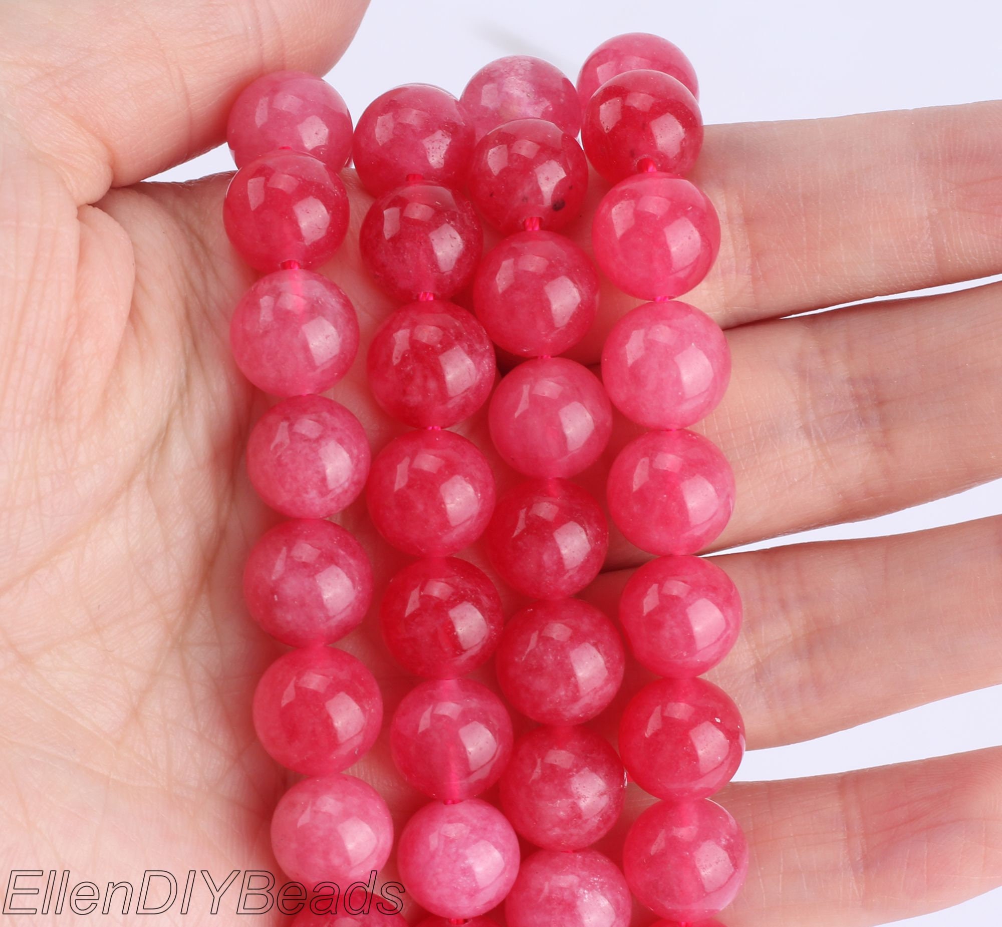 Rhodochrosite Chalcedony Gemstone, Clear Pink Smooth Round Bead, Handmade Jewelry, Wholesale Loose Strand, Full Strand--stn00232 Rhodochrosite Chalcedony Gemstone, Clear Pink Smooth Round Bead, Handmade Jewelry, Wholesale Loose Strand, Full Strand--stn00232