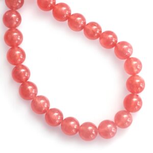 Rhodochrosite Smooth Round Balls Beads, 8 Mm To 8.5 Mm, Rhodochrosite Beads, October Birthstone , 8 Inches Full Strand, Price Per Strand Rhodochrosite Smooth Round Balls Beads, 8 Mm To 8.5 Mm, Rhodochrosite Beads, October Birthstone , 8 Inches Full Strand, Price Per Strand