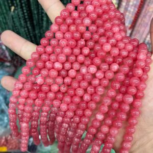 Rhodochrosite Smooth Round Loose Beads,6mm/8mm/10mm/12mm Rhodochrosite Gemstone Diy Jewelry Making Beaded Accessories,15 Inches One Starand Rhodochrosite Smooth Round Loose Beads,6mm/8mm/10mm/12mm Rhodochrosite Gemstone Diy Jewelry Making Beaded Accessories,15 Inches One Starand