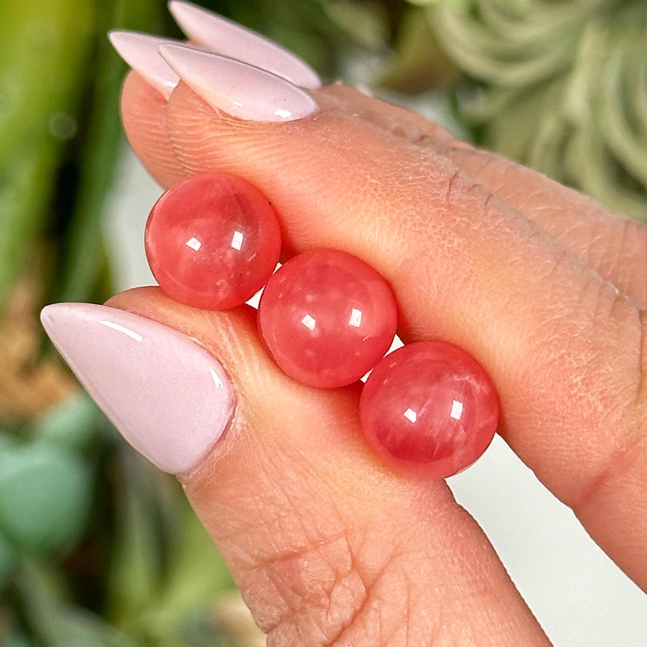 Rhodochrosite Mini Sphere | Xs-l | - No. 538 (polished Pink Crystal Ball, Heart Chakra, Love)