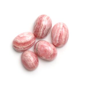 Natural Rhodochrosite Smooth Oval Loose Gemstone, 9.5x12 Mm To 10.5x14.5 Mm, Rhodochrosite Jewelry Handmade Gift For Women, Set Of 5 Pieces