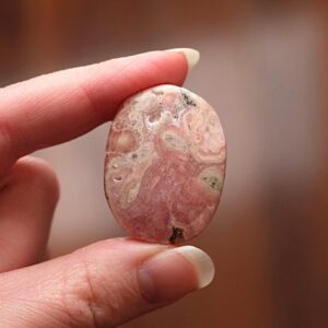 Rhodochrosite Palm , Rhodochrosite Crystal Palmstone Rhodochrosite Palm , Rhodochrosite Crystal Palmstone