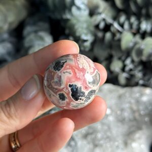 Rhodochrosite Sphere, Argentina, 31mm