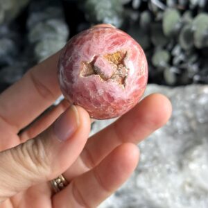 Rhodochrosite Sphere, Argentina , 38mm