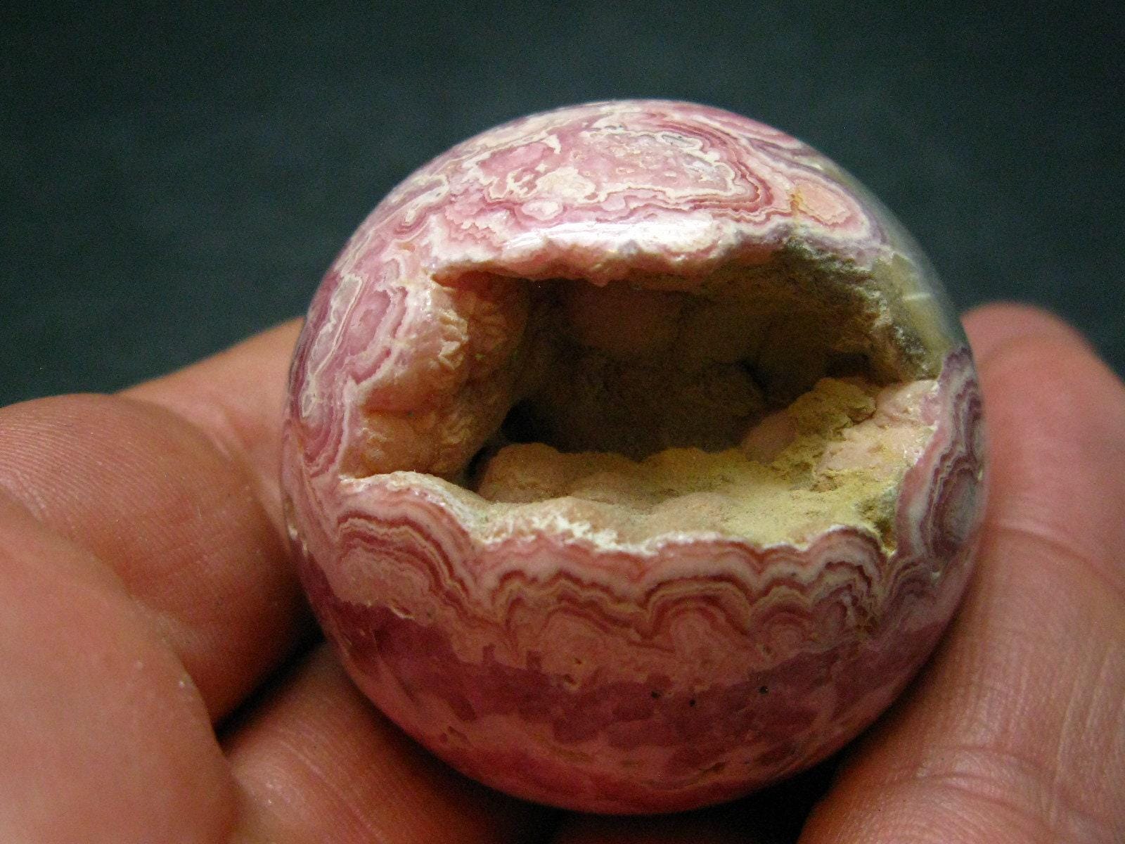 Rhodochrosite Sphere Ball From Argentina - 1.6" - 108.9 Grams Rhodochrosite Sphere Ball From Argentina - 1.6" - 108.9 Grams