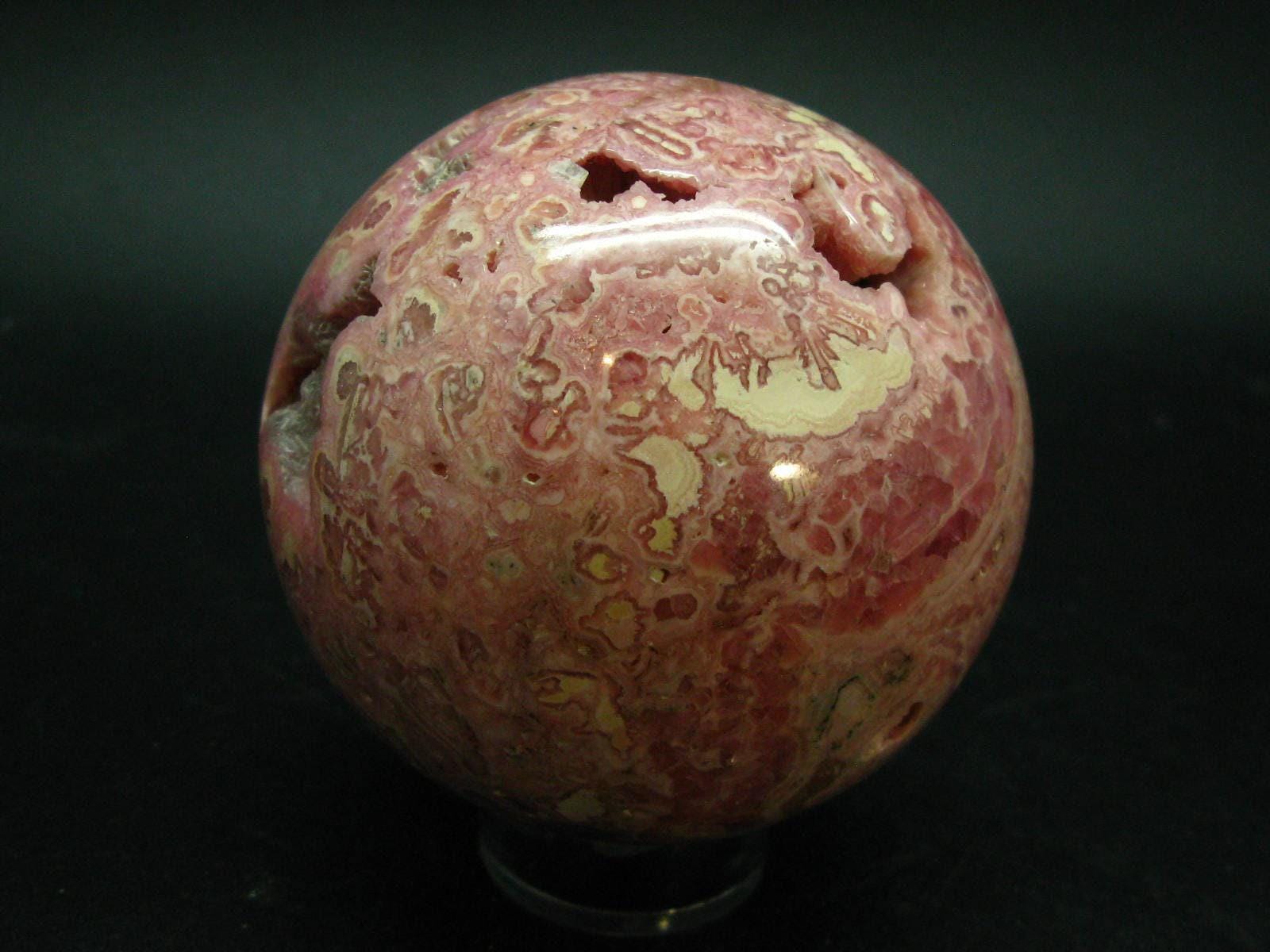 Rhodochrosite Sphere Ball From Argentina - 3.1" - 765 Grams