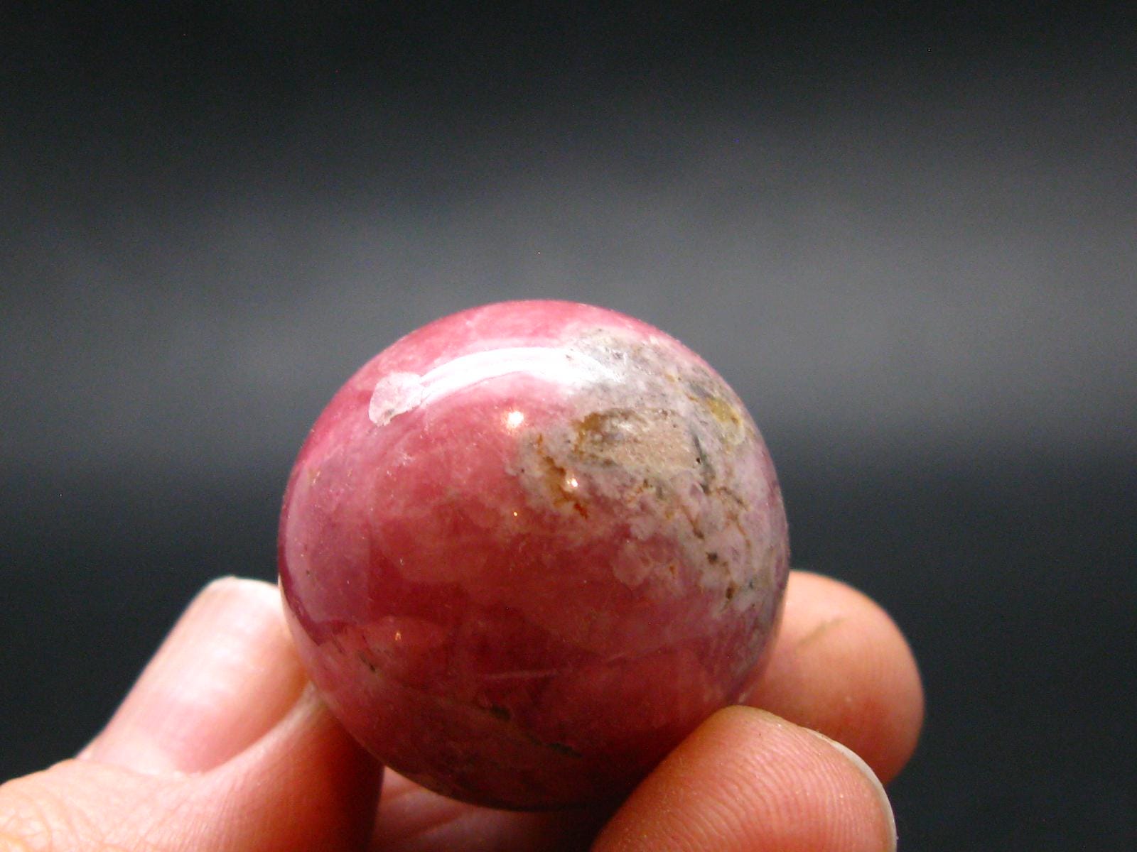Rhodochrosite Sphere Ball From Argentina - 0.9" - 25.50 Grams Rhodochrosite Sphere Ball From Argentina - 0.9" - 25.50 Grams