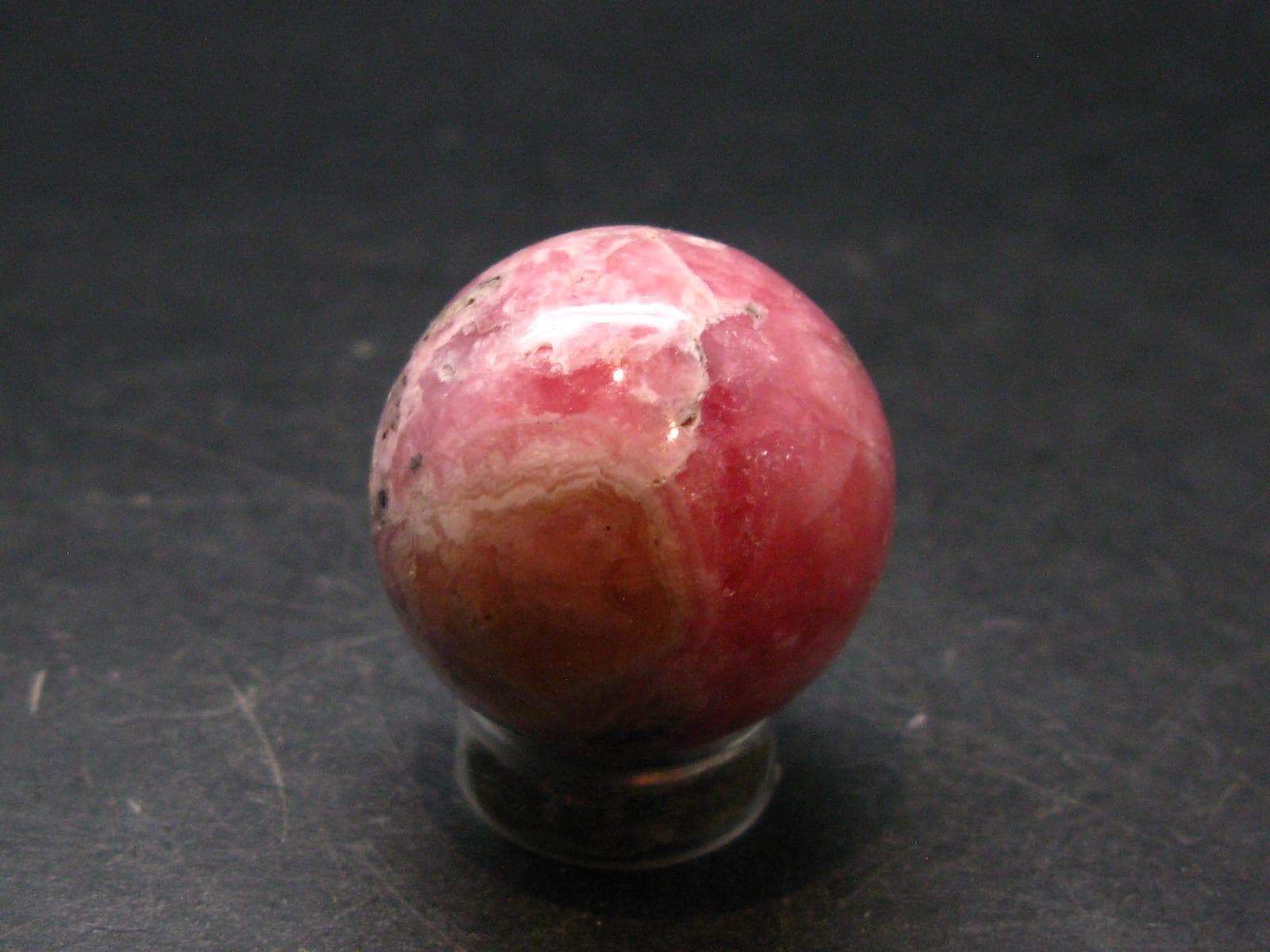 Rhodochrosite Sphere Ball From Argentina - 0.9" - 26.50 Grams