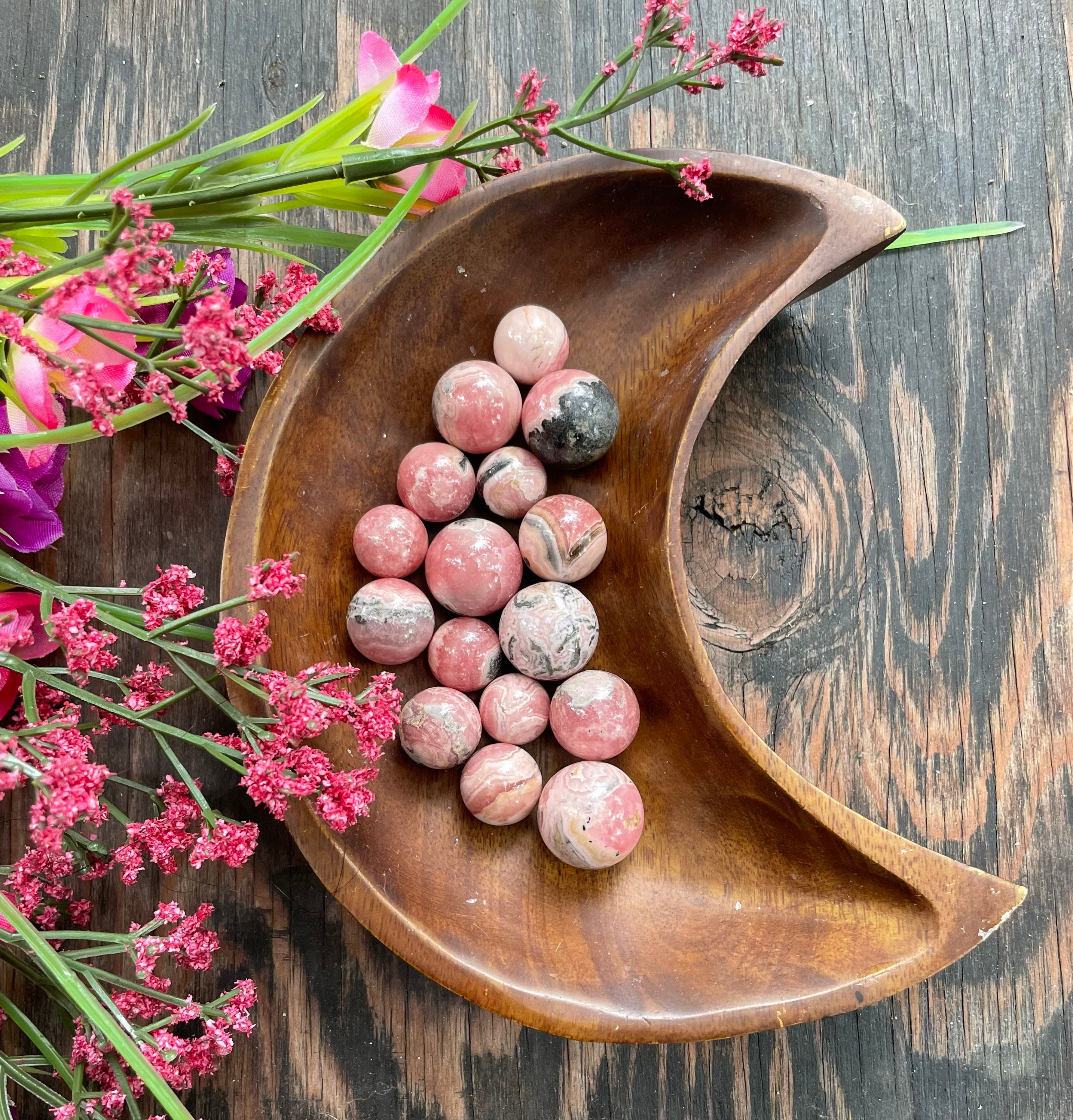 Rhodochrosite Sphere, Rhodochrosite, Qty. (1) Mini Sphere