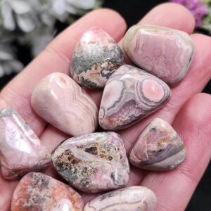 Rhodochrosite Tumbled Crystal, Natural Rhodochrosite - Polished Rhodochrosite Stone